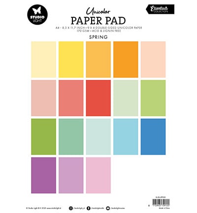 SL Unicolor Paper Pad Spring Tones Essentials nr.300
