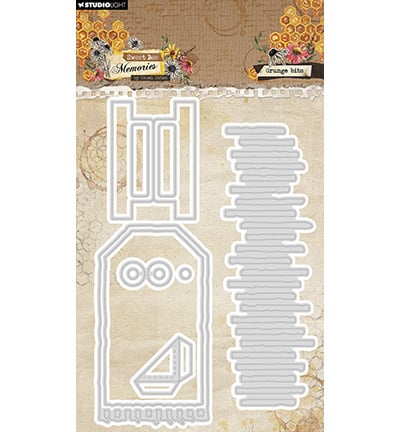 HE Cutting dies Grunge Bits Sweet Bee Memories nr.959
