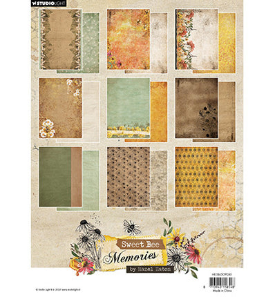 HE Design Paper Pad Background Sweet Bee Memories nr.286