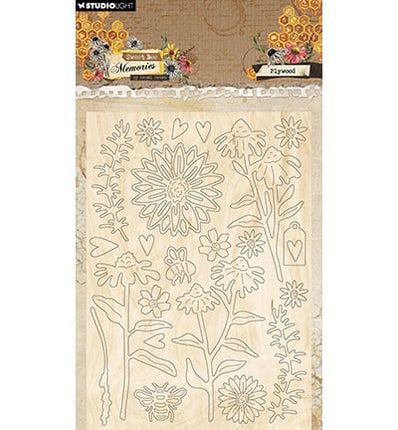 HE Plywood Elements Florals & Grunge Sweet Bee Memories nr.03