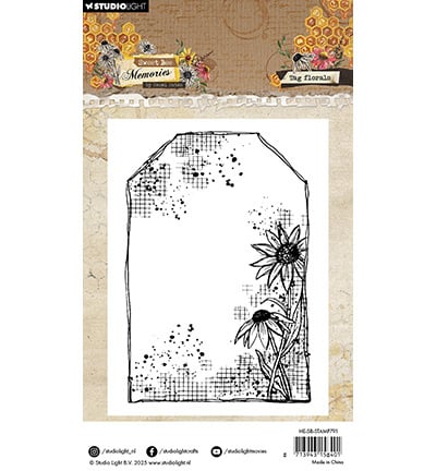 HE Clear Stamp Tag florals Sweet Bee Memories nr.791