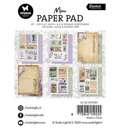 SL Mini Paper Pad Happy Memories Essentials nr.301