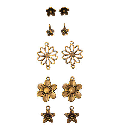 SL Metal Charms Flowers Consumables nr.01