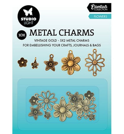 SL Metal Charms Flowers Consumables nr.01