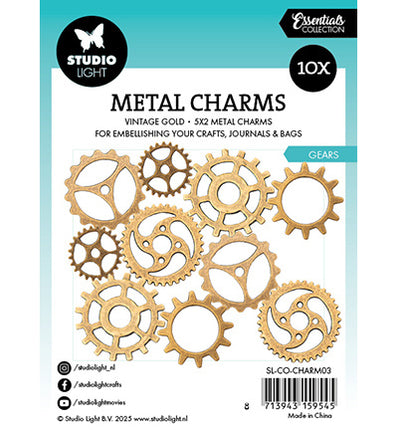 Metal Charms Gears Consumables nr.03