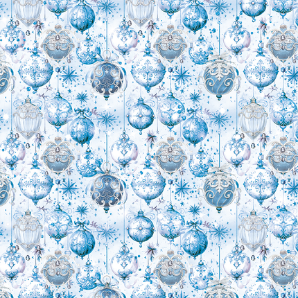 VELLUM ELEGANCE OF BLUE PAPER PATTERNS A4 6/PKG
