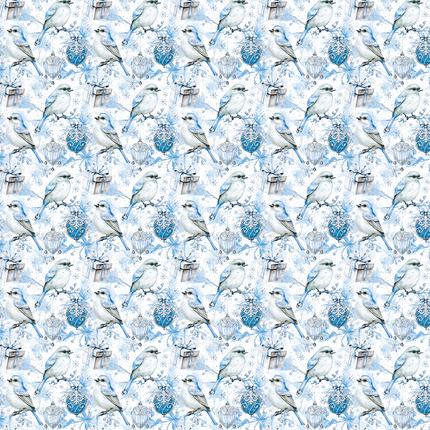 VELLUM ELEGANCE OF BLUE PAPER PATTERNS A4 6/PKG
