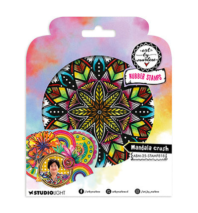 ABM Cling Rubber Stamp Mandala crush Art by Marlene nr.818