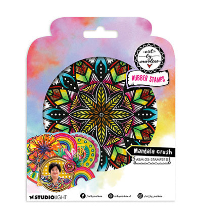ABM Cling Rubber Stamp Mandala crush Art by Marlene nr.818