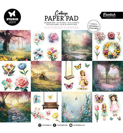 SL Collage Paper Pad Fluttering Flowers Essentials nr.375