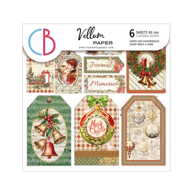 VELLUM THE NUTCRACKER FUSSY CUT 6"X6" 6/PKG
