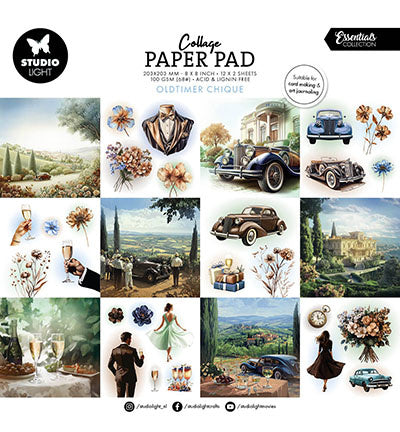 SL Collage Paper Pad Oldtimer Chique Essentials nr.377