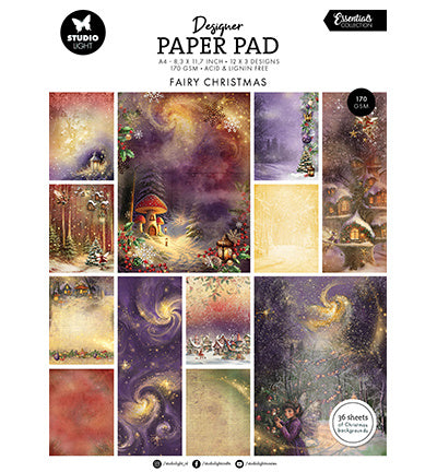 Designer Paper Pad Fairy Christmas Essentials nr.337
