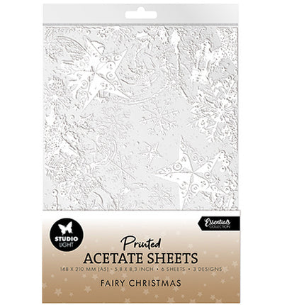 Acetate Sheets Snow, Fairies Christmas Essentials nr.18