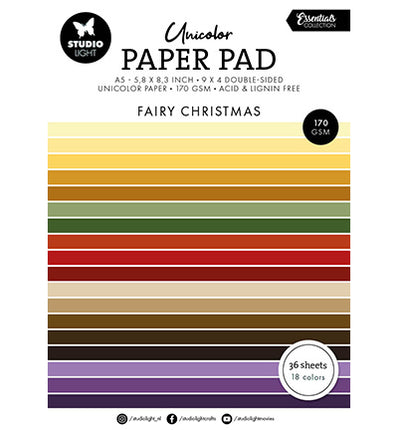 Unicolor Paper Pad Fairy Christmas Essentials nr.340