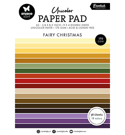 Unicolor Paper Pad Fairy Christmas Essentials nr.340