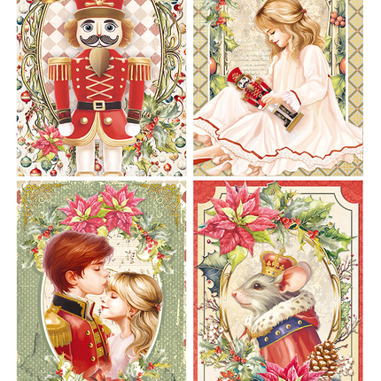 RICE PAPER A4 NUTCRACKER CARDS