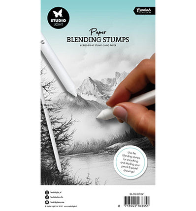 Paper blending stumps & sand paper Essentials nr. 02