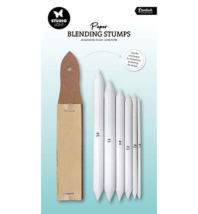 Paper blending stumps & sand paper Essentials nr. 02