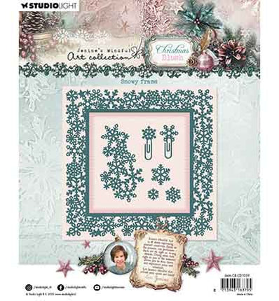 JMA Cutting Die Snowy frame Christmas Blush nr. 1059
