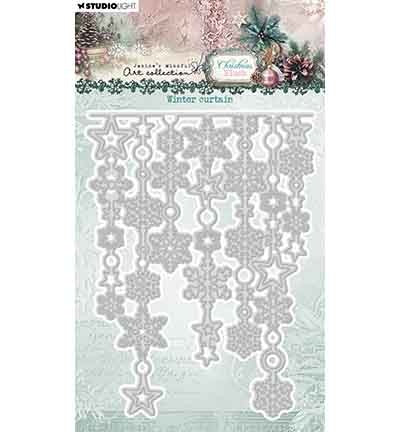 JMA Cutting Die Winter curtain Christmas Blush nr. 1062
