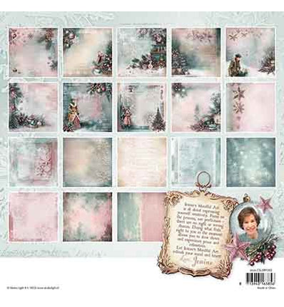 JMA Designer Paper Pad Backgrounds Christmas Blush nr. 393