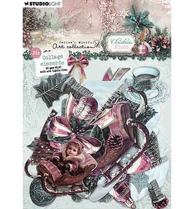 JMA Paper Elements 35 Collage elements Christmas Blush nr. 45