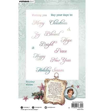 JMA Clear Stamp Holiday wishes Christmas Blush nr. 884