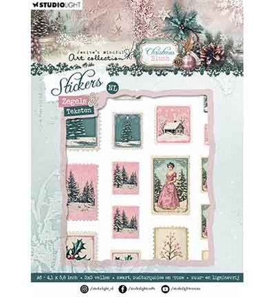 JMA Sticker Sheets Zegels & Teksten Christmas Blush nr. 53