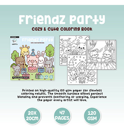 Friendz Coloring Book Cozy (CCL-FR-CB06)