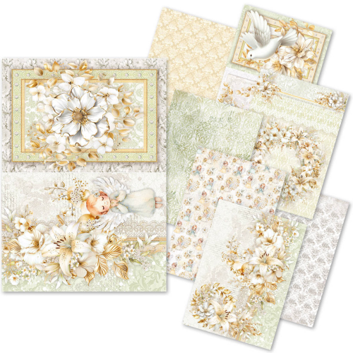 RICE PAPER A5 MIXED 8/PKG BLESSING DAY