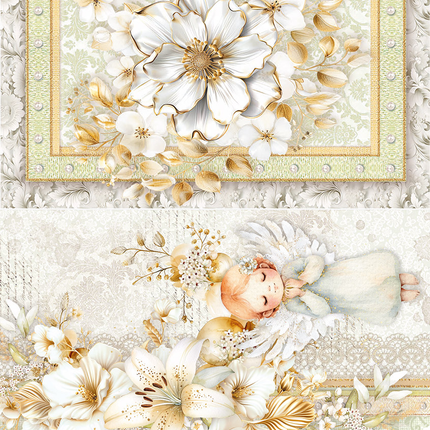 RICE PAPER A5 MIXED 8/PKG BLESSING DAY
