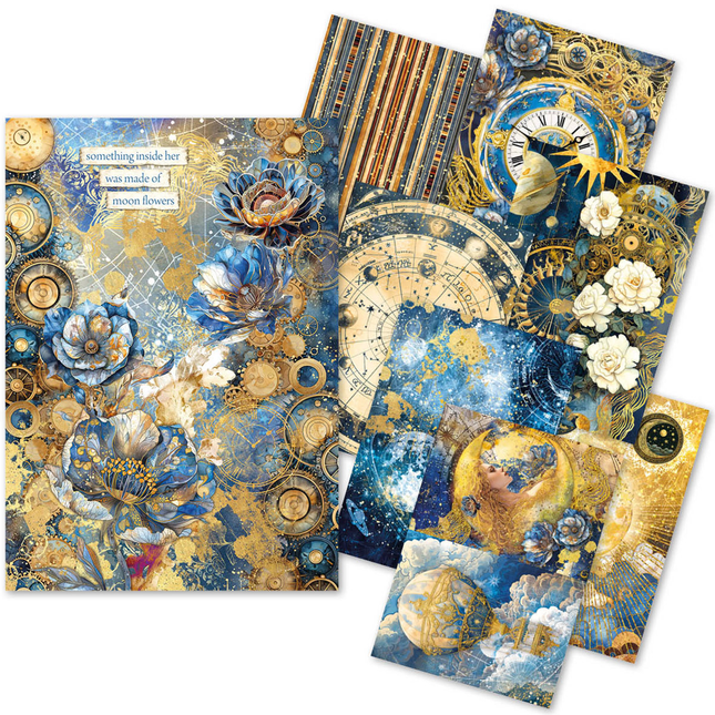 RICE PAPER A5 MIXED 8/PKG CELESTIAL