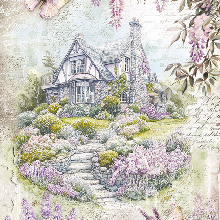 RICE PAPER A5 MIXED 8/PKG SECRET GARDEN