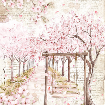 RICE PAPER A5 MIXED 8/PKG SECRET GARDEN
