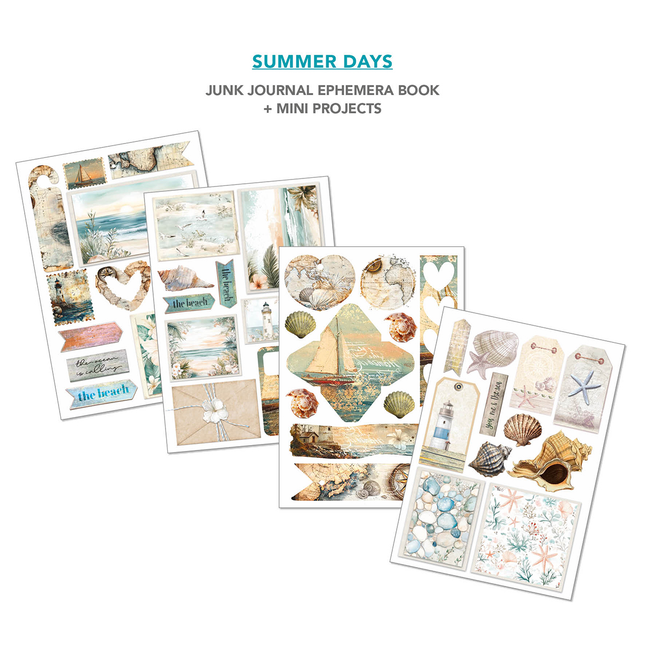 SUMMER DAYS A4 - Junk journal ephemera book-Ciao Bella