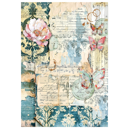 MIXED MEDIA RICE PAPER A4 SET 4/PKG QUINTESSENTIAL