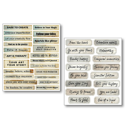 STICKER SET 10/PKG LITTLE WORDS