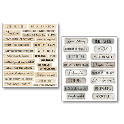 STICKER SET 10/PKG LITTLE WORDS