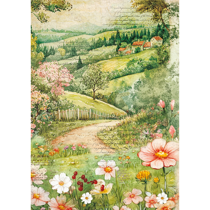 RICE PAPER A5 MIXED 8/PKG WOODLAND PARTY
