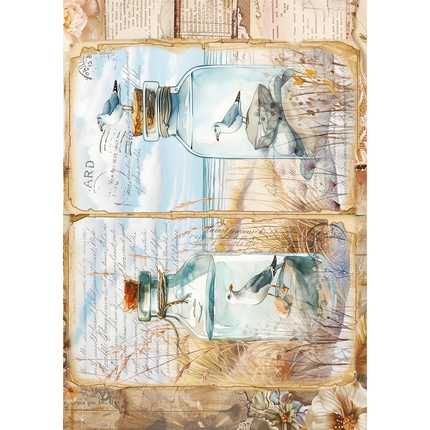 RICE PAPER A5 MIXED 8/PKG SUMMER DAYS