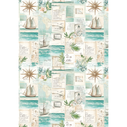 RICE PAPER A5 MIXED 8/PKG SUMMER DAYS