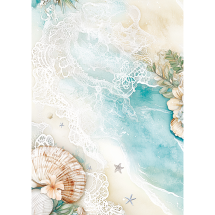 RICE PAPER A5 MIXED 8/PKG SUMMER DAYS