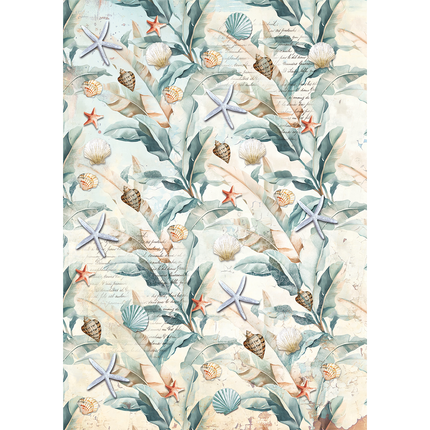 RICE PAPER A5 MIXED 8/PKG SUMMER DAYS