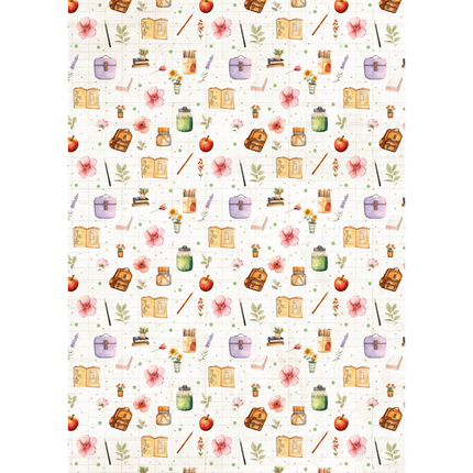 RICE PAPER A5 MIXED 8/PKG BACK TO SCHOOL