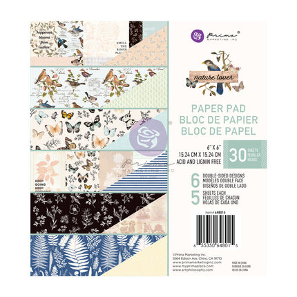 Nature Lover Collection 6x6 Paper Pad - 30 sheets / paper pad