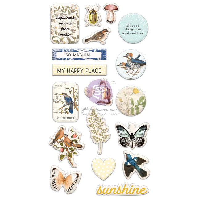 Nature Lover Collection Puffy Stickers - 19 pcs / stickers