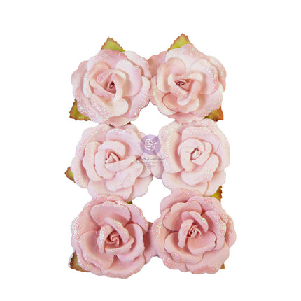 Prima Flowers® My Sweet Collection - Stitched  -  6 pcs / 2.25 in / mulberry paper