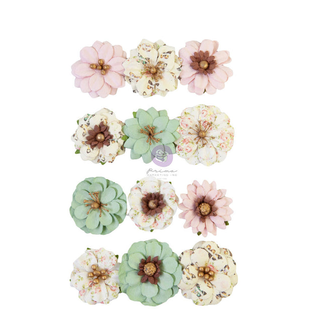 Prima Flowers® My Sweet Collection - Sweetest -  12 pcs / 1.25 in / mulberry paper