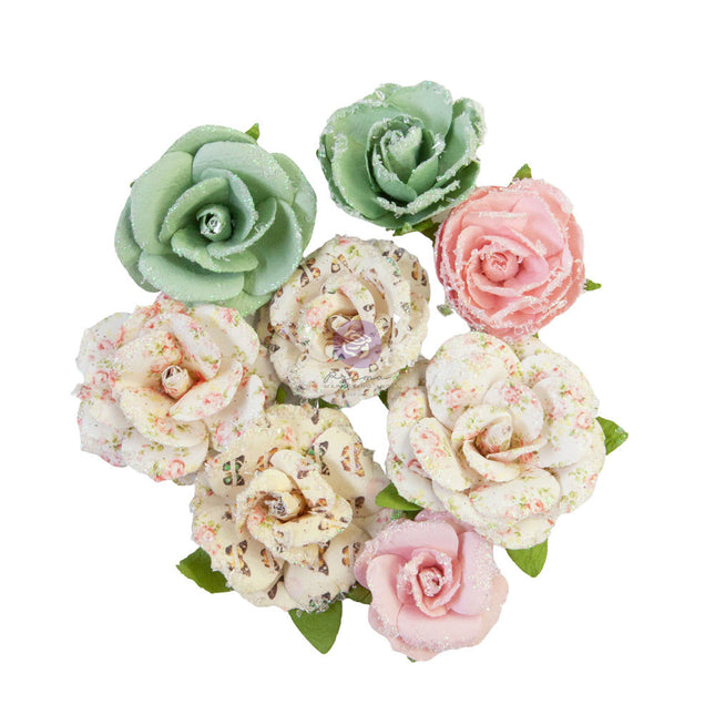 Prima Flowers® My Sweet Collection - All For You -  8 pcs / 1-2 in / mulberry paper